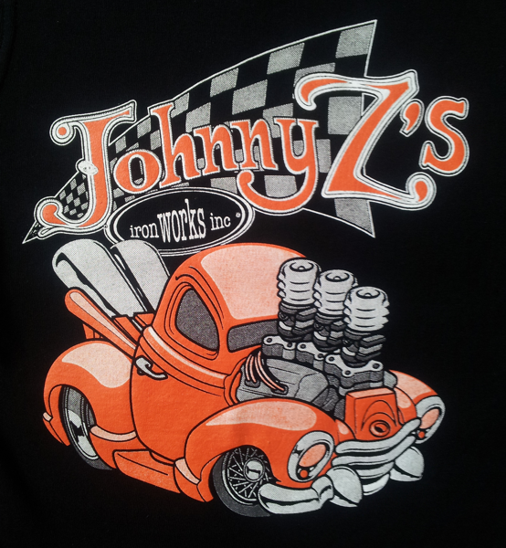 Mens Orange Pick Up Singlet Front Print Only